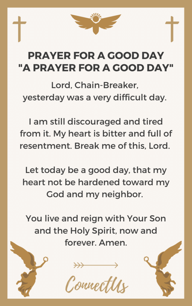 25 Inspirational Prayers for a Good Day – ConnectUS