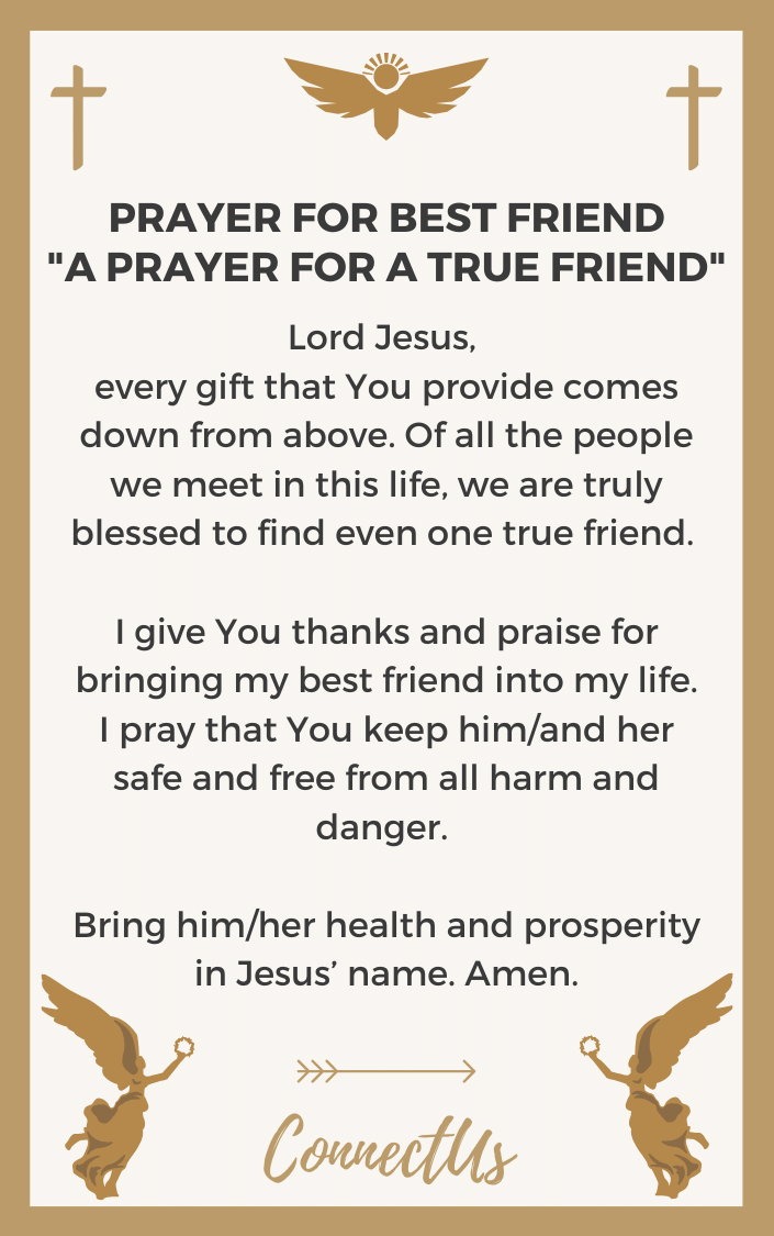 23 Uplifting Prayers for My Best Friend – ConnectUS