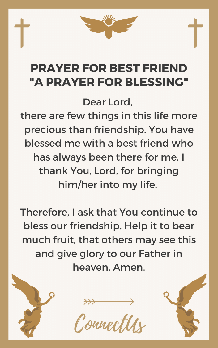 23 Uplifting Prayers for My Best Friend – ConnectUS