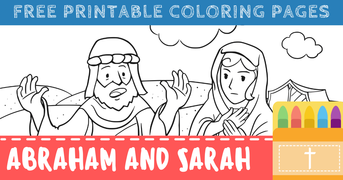 coloring pages of abram and sarai