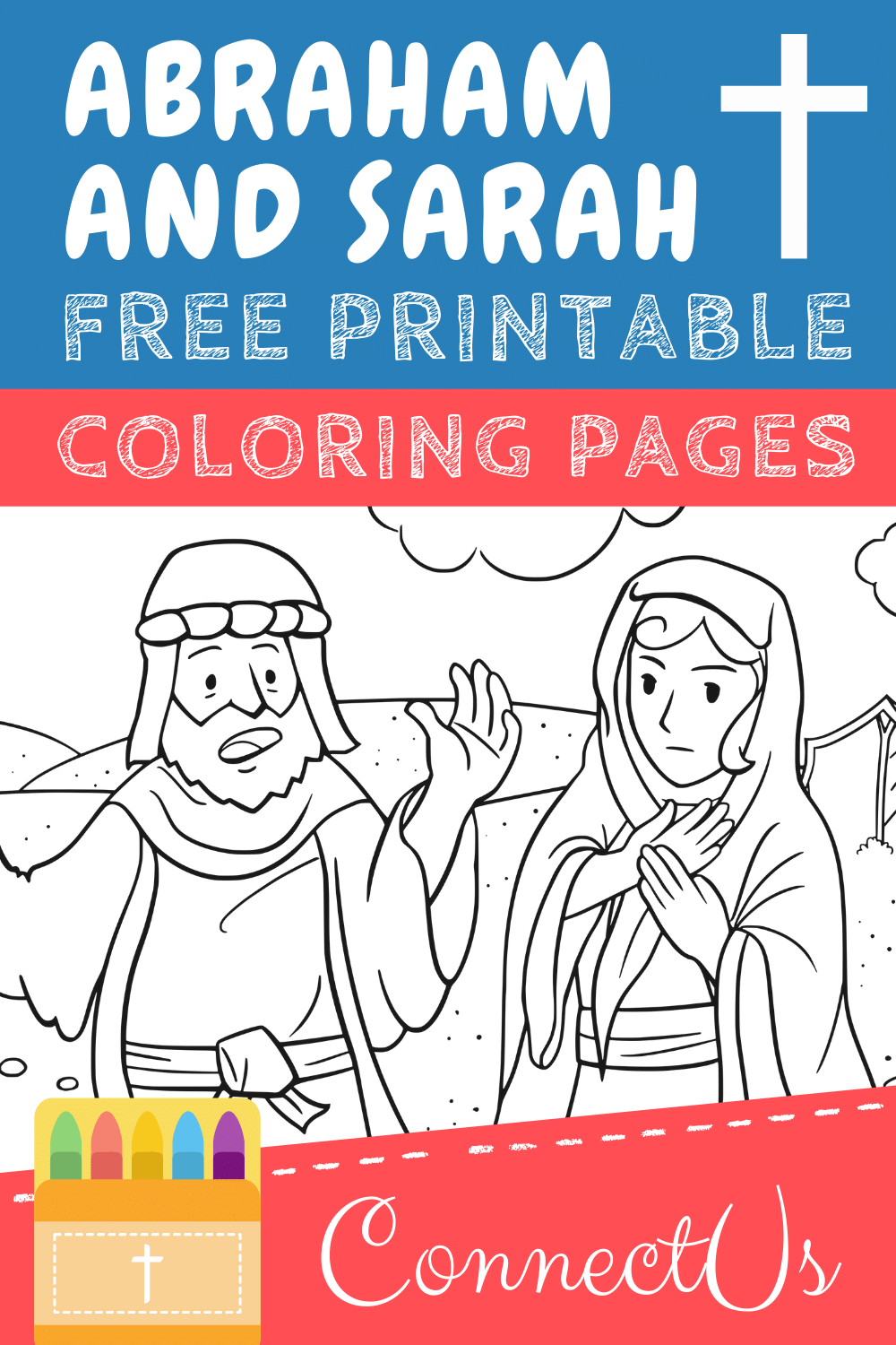 coloring pages of abram and sarai