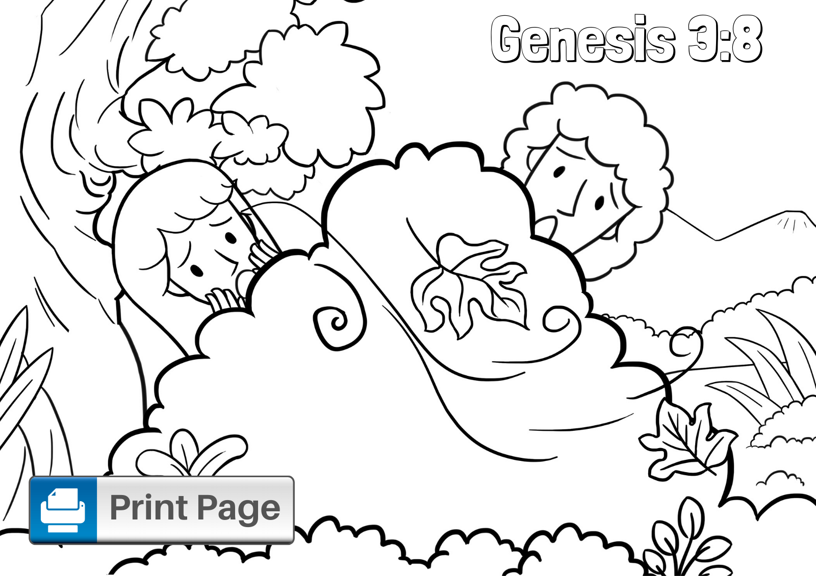 Free Printable Adam and Eve Coloring Pages for Kids – ConnectUS