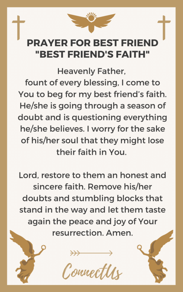 23 Uplifting Prayers for My Best Friend – ConnectUS