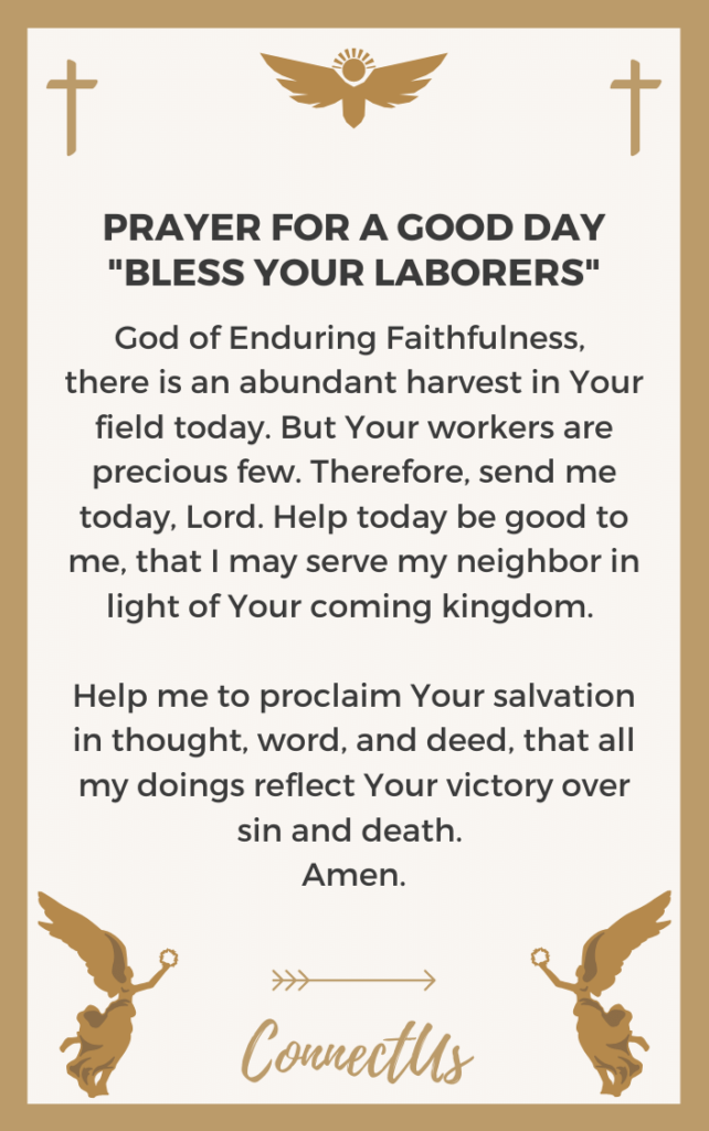 25 Inspirational Prayers for a Good Day – ConnectUS