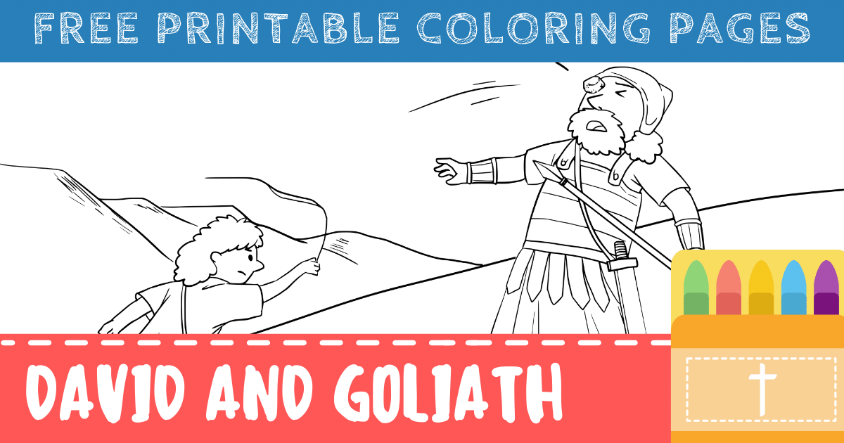 David and Goliath Coloring Pages