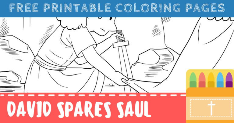 Free David Spares Saul Coloring Pages for Kids – ConnectUS