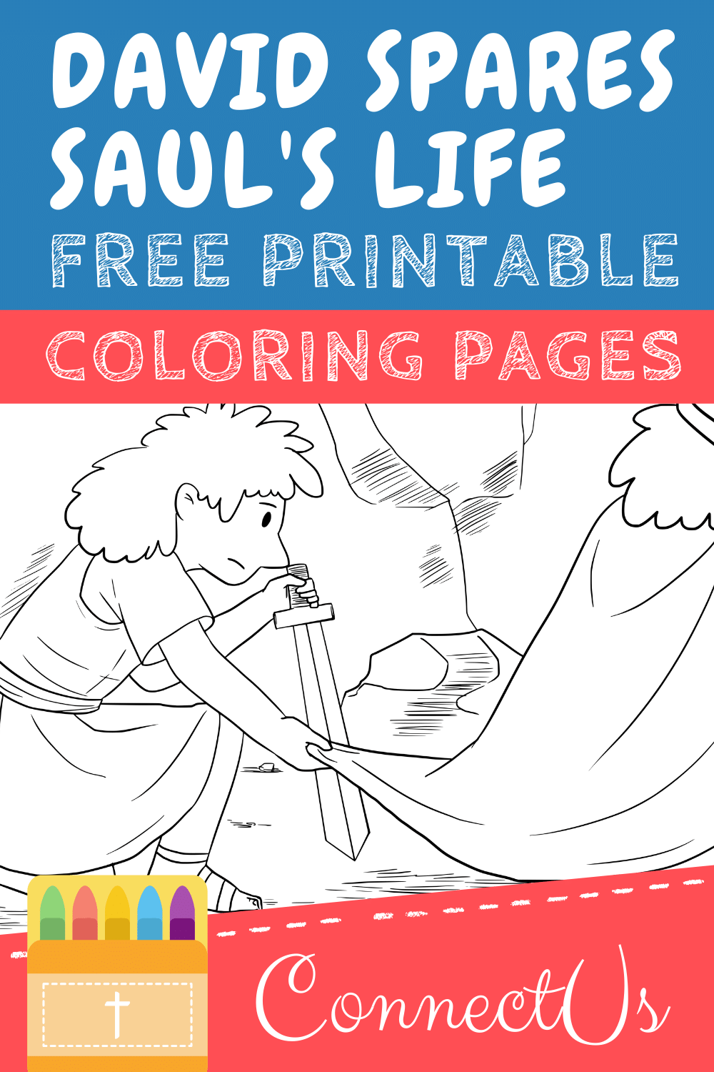 david and saul bible coloring pages