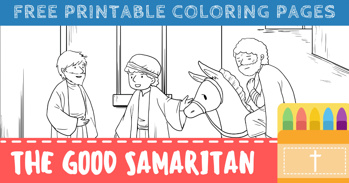 good samaritan coloring page