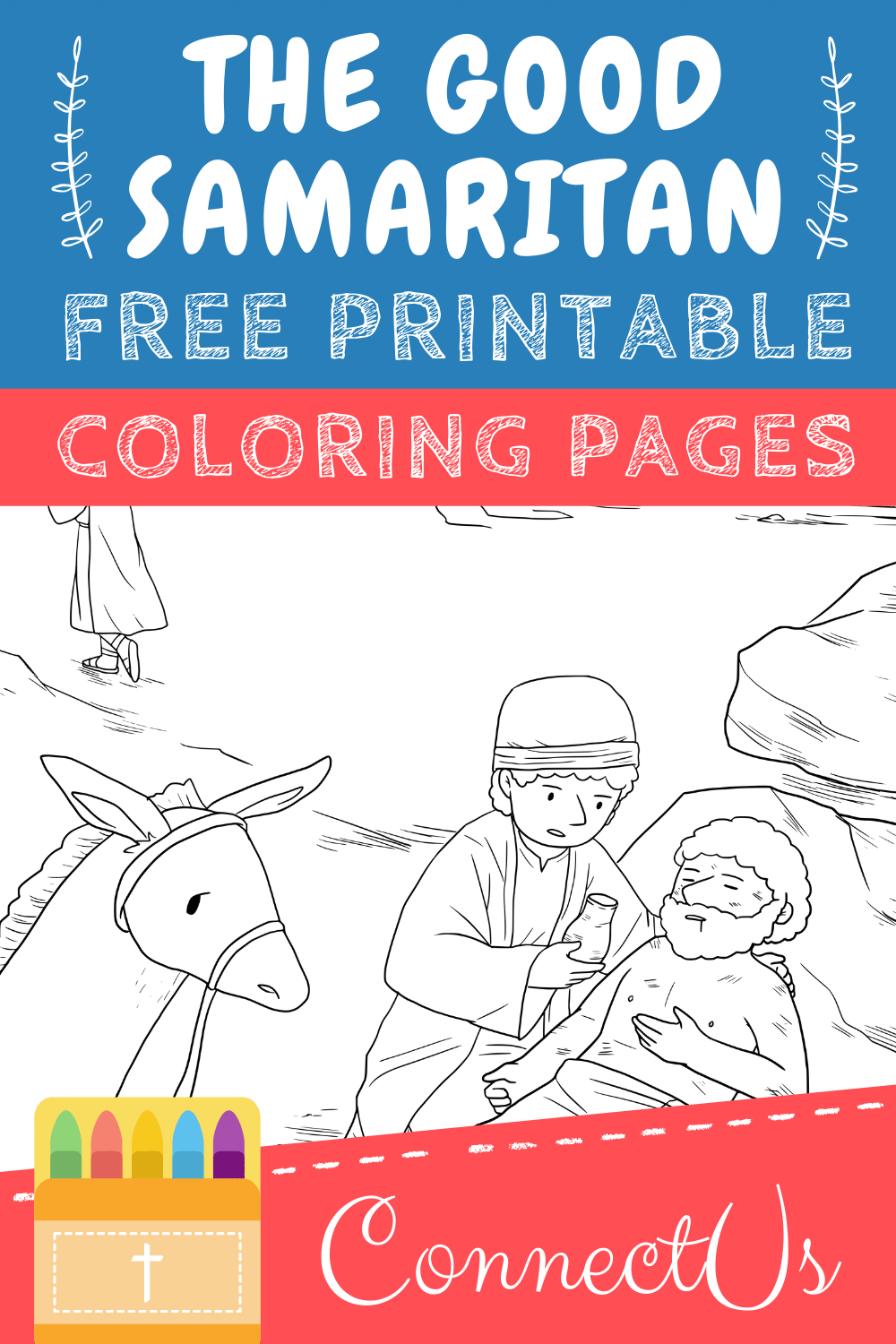 Good Samaritan Coloring Page Printable / Flame Creative Children's