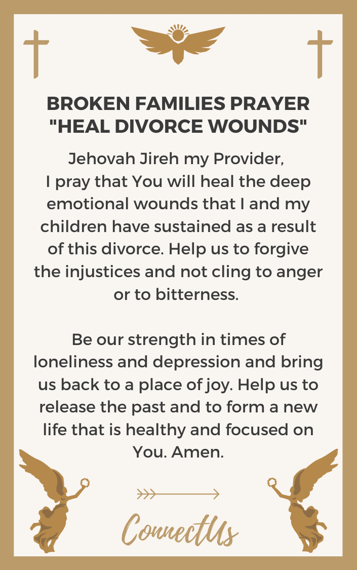 Healing divorce prayer for Powerful Miracle