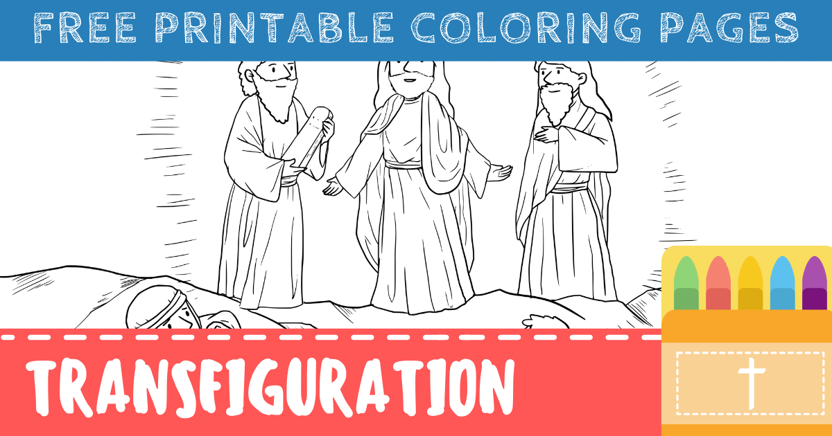 Jesus Transfiguration Coloring Pages