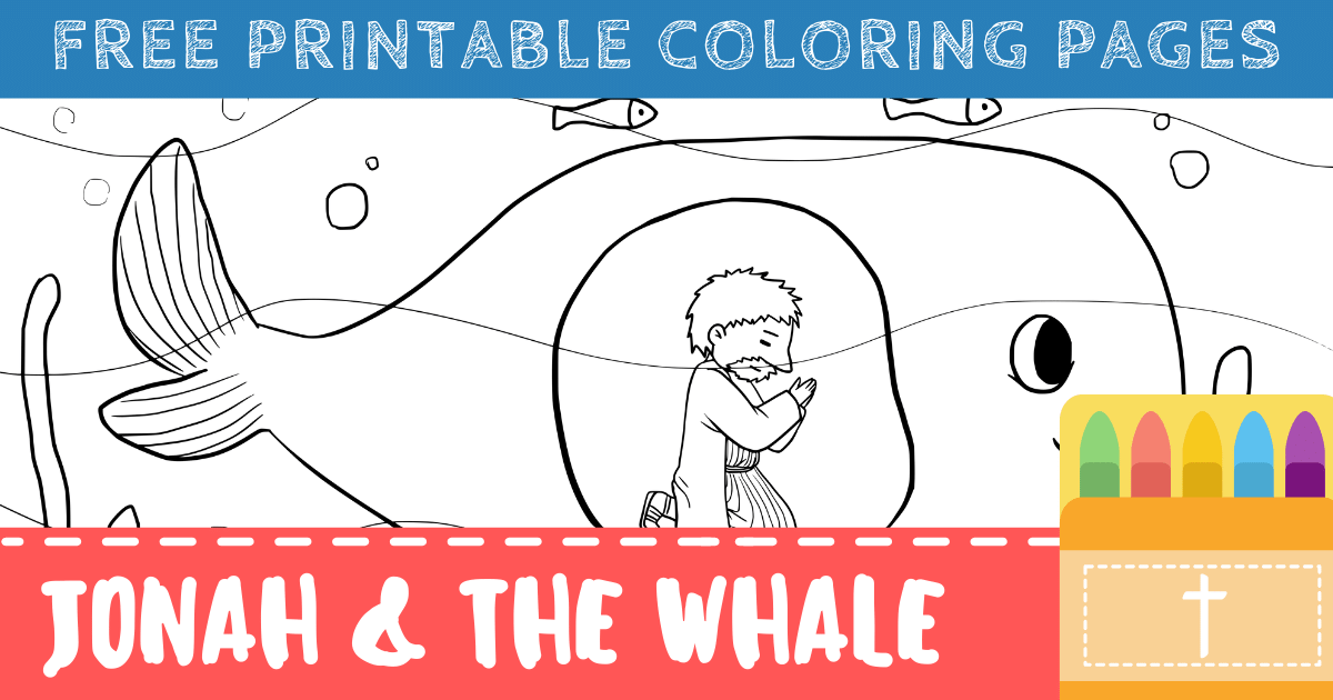 Printable Jonah And The Whale Coloring Page