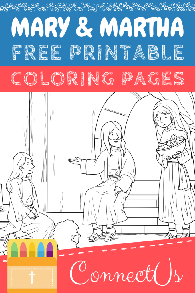 Free Printable Mary and Martha Coloring Pages for Kids – ConnectUS