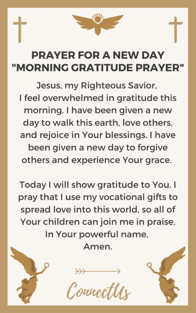 25 Powerful Prayers for a New Day – ConnectUS
