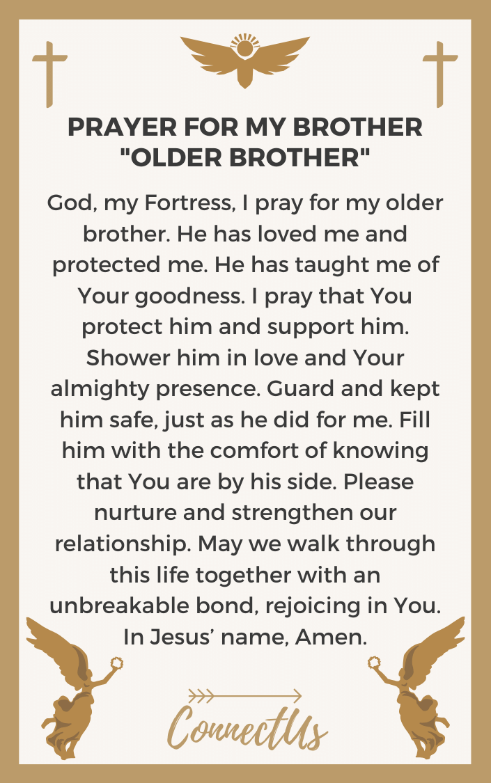 10 Powerful Prayers for My Brother – ConnectUS