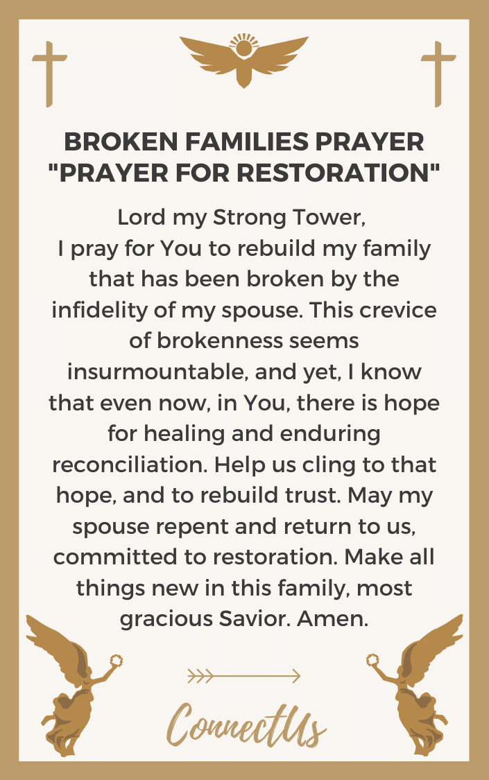 11 Powerful Prayers for Broken Families – ConnectUS