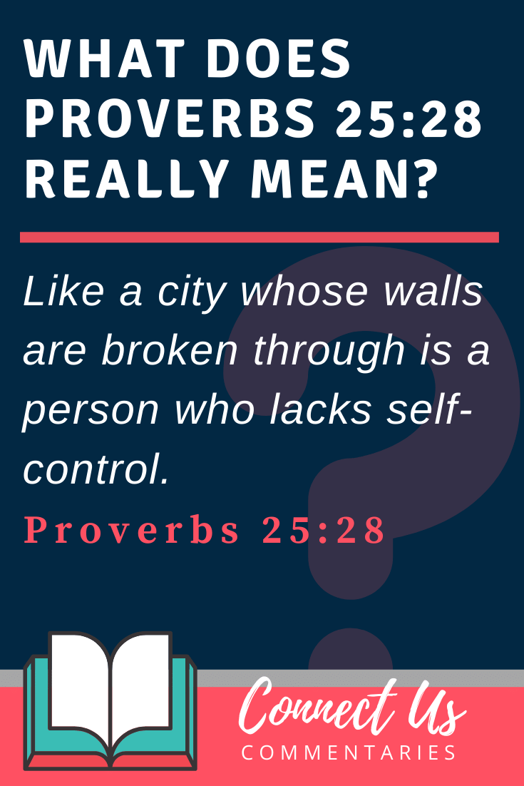 Proverbs 25:28 Meaning and Commentary
