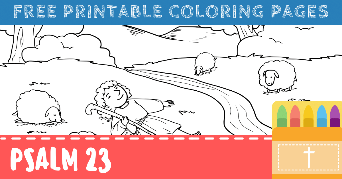 Psalm 23 Coloring Pages