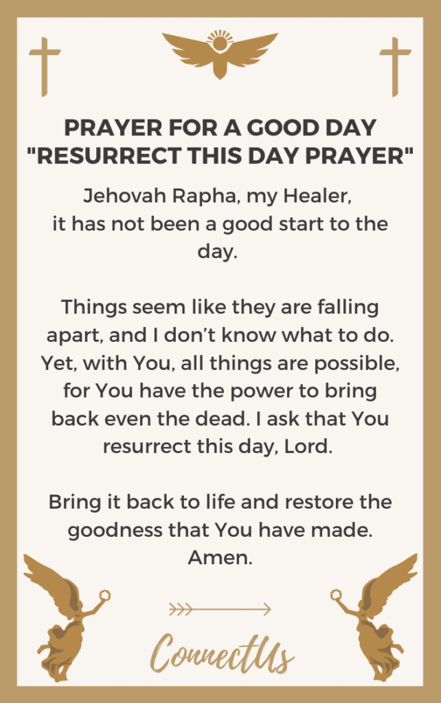 25 Inspirational Prayers for a Good Day – ConnectUS