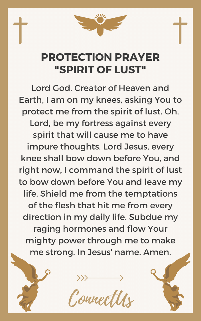 espíritu de lujuria-oración