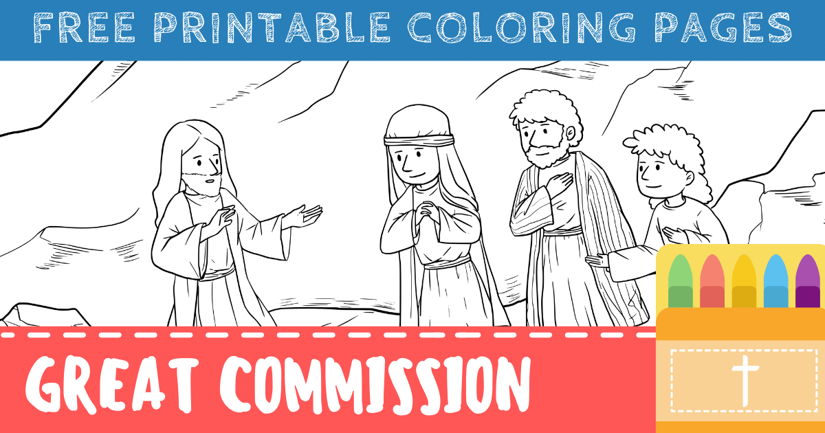 Jesus Gave The Great Commission Coloring Pages