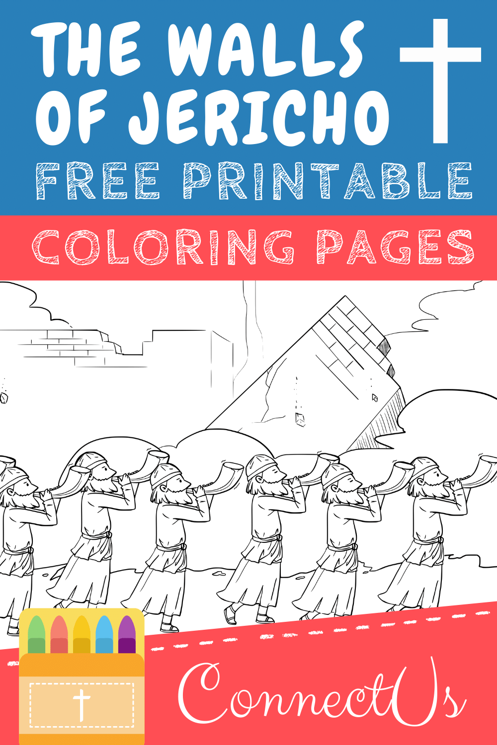 Free Walls of Jericho Coloring Pages for Kids (Printable PDFs) ConnectUS