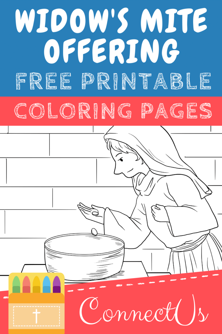 The Widow’s Mite Offering Coloring Pages for Kids – ConnectUS