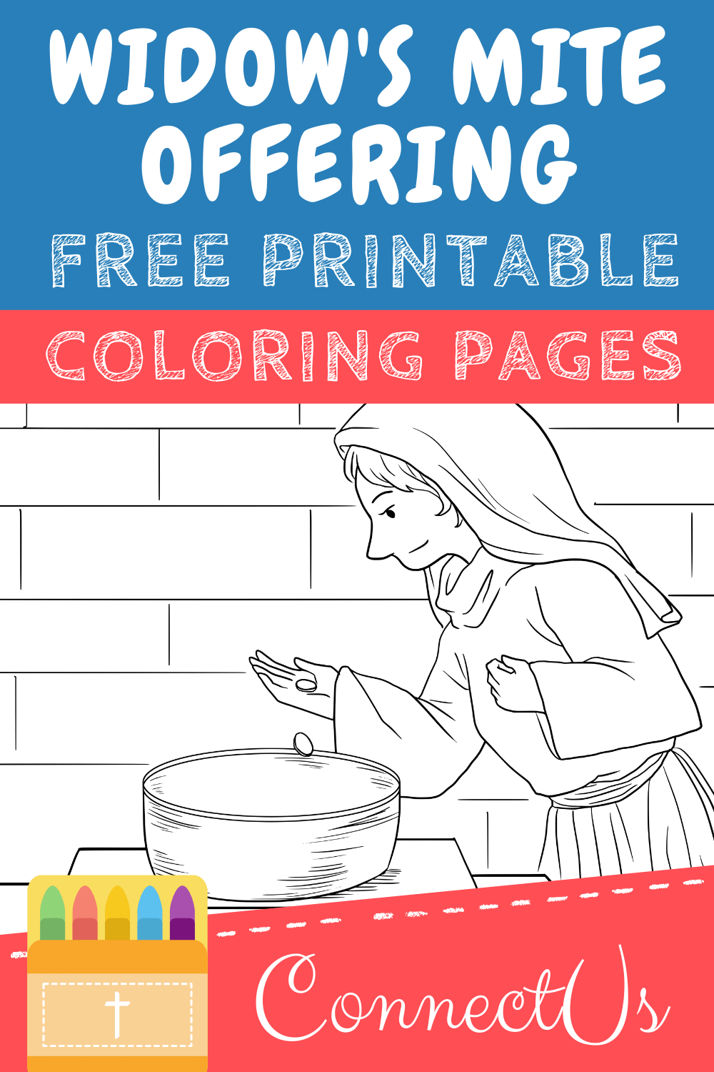 The Widow's Mite Coloring Page at gengatlinblog Blog