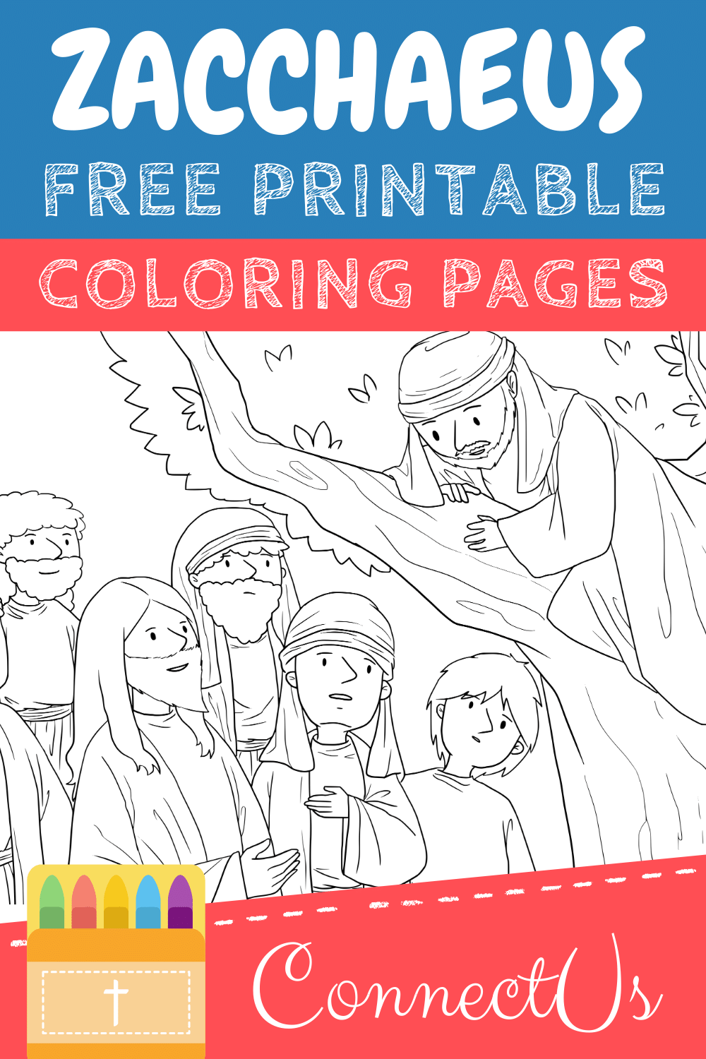 coloring pages of zacchaeus