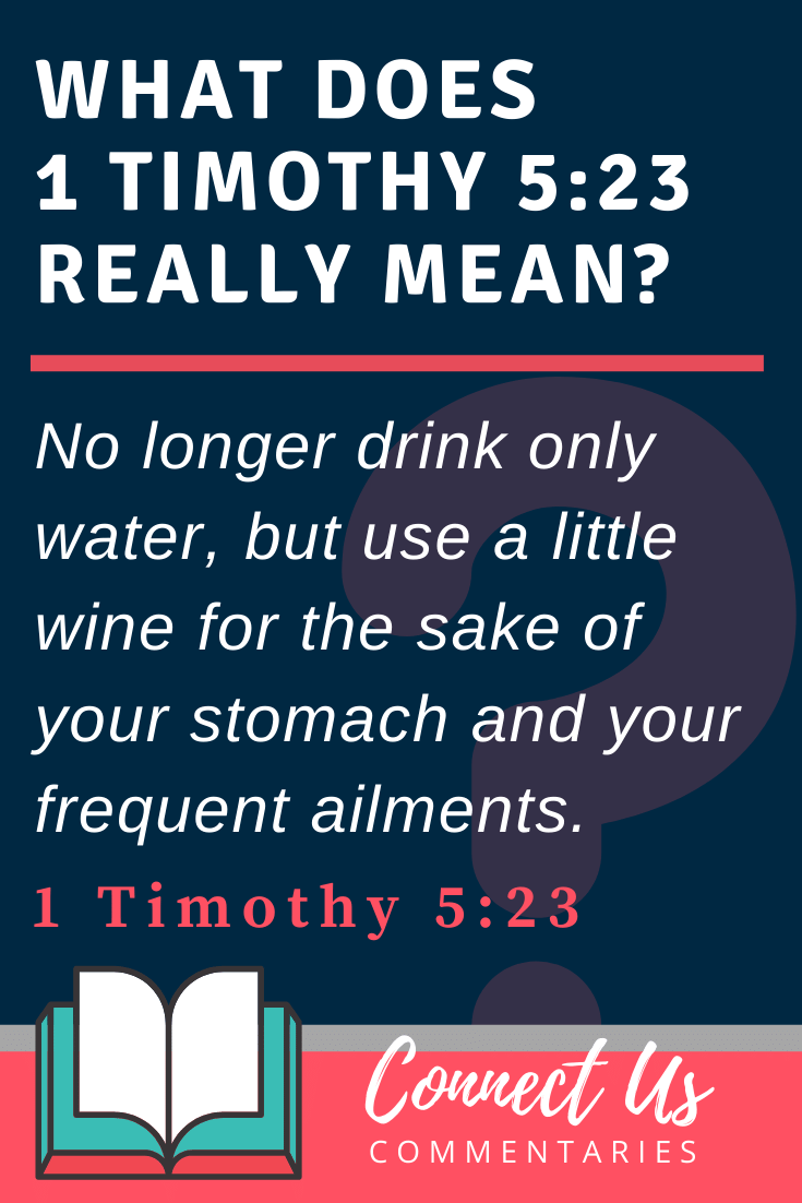 1 Timothy 523 Meaning of Drinking Only Water ConnectUS