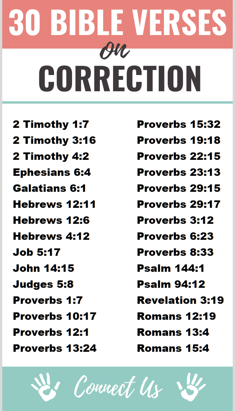 Bible Verses on Correction
