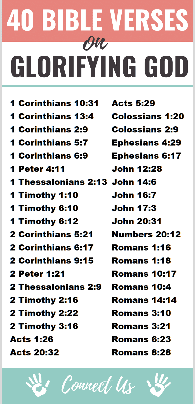 Bible Verses on Glorifying God