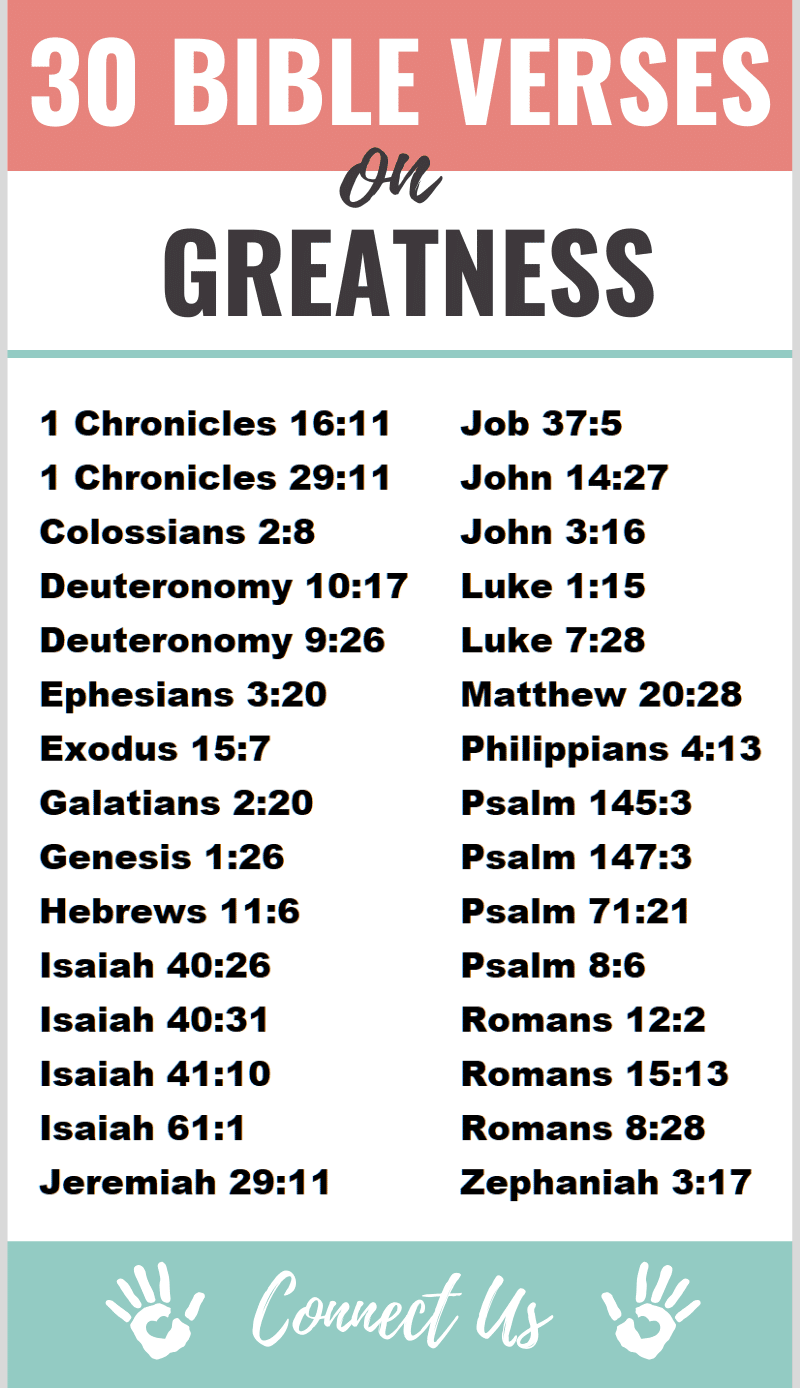 Bible Verses on Greatness