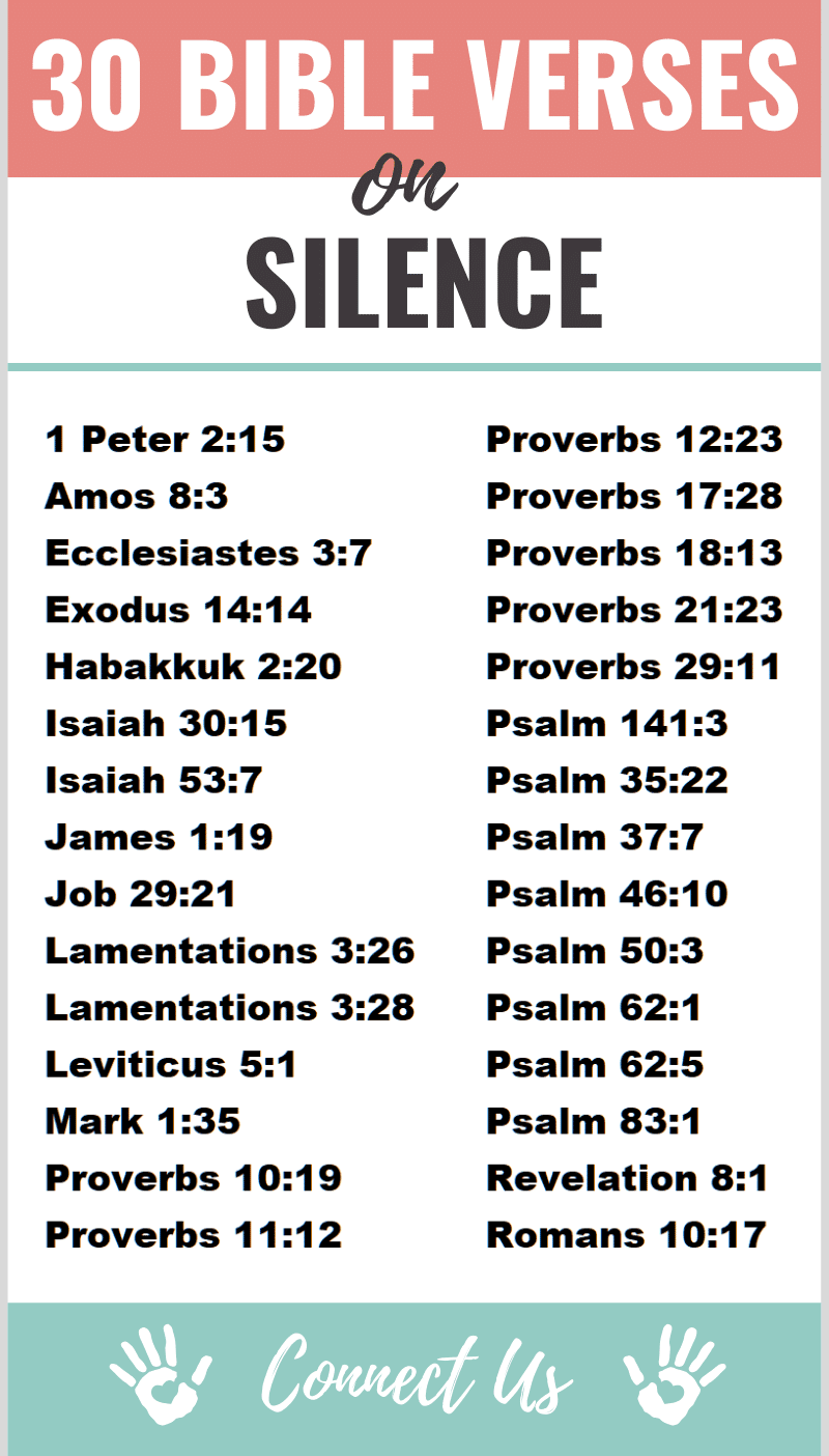 Bible Verses on Silence