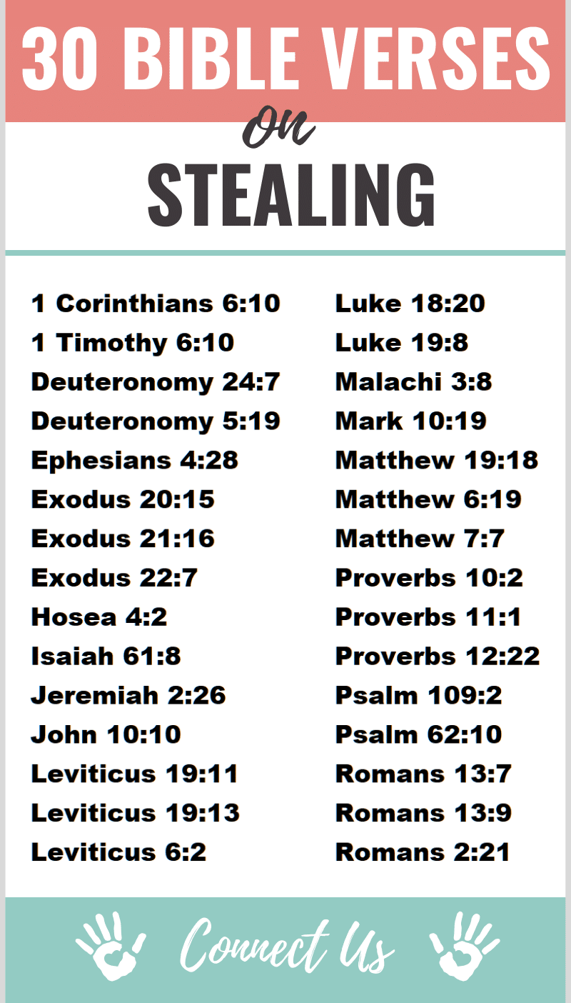 Bible Verses on Stealing