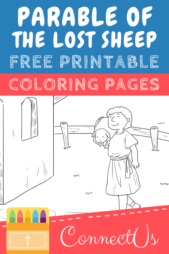 Parable of the Lost Sheep Coloring Pages (Free Printables) – ConnectUS