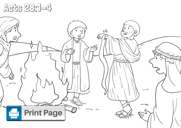 Paul Shipwrecked Coloring Pages for Kids (Free Printables) – ConnectUS