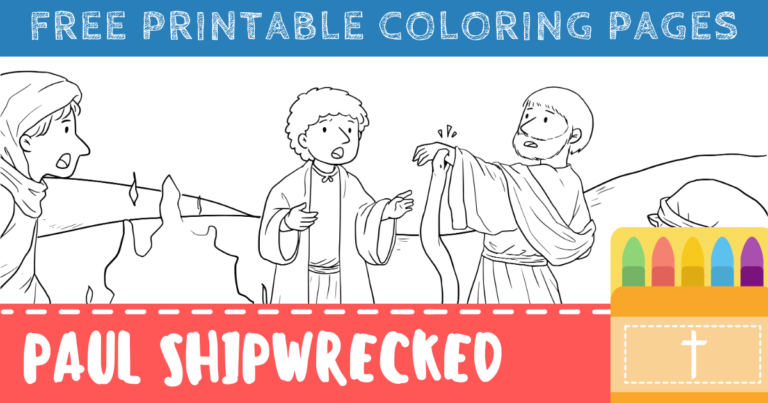 Paul Shipwrecked Coloring Pages for Kids (Free Printables) – ConnectUS