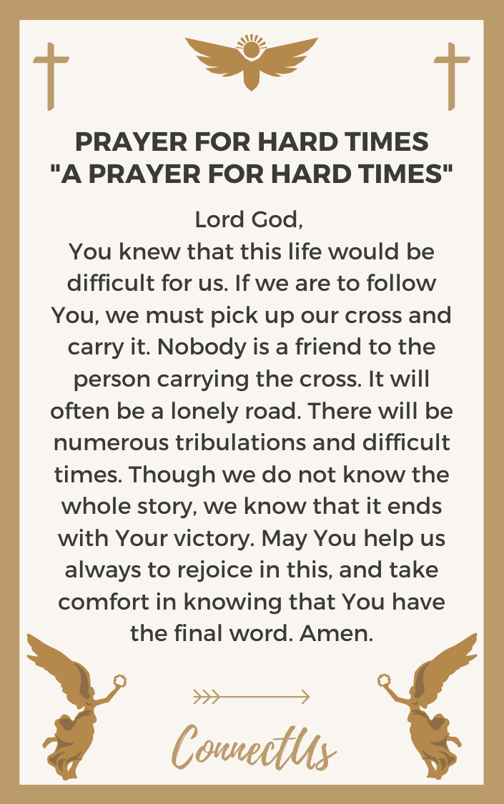 20 Powerful Prayers For Hard Times Connectus