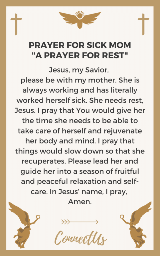 25 Powerful Prayers for Sick Mom – ConnectUS