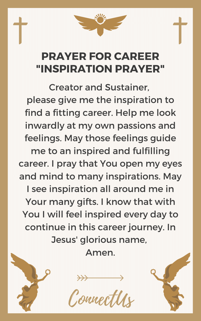 10 Inspirational Prayers for Career Guidance – ConnectUS