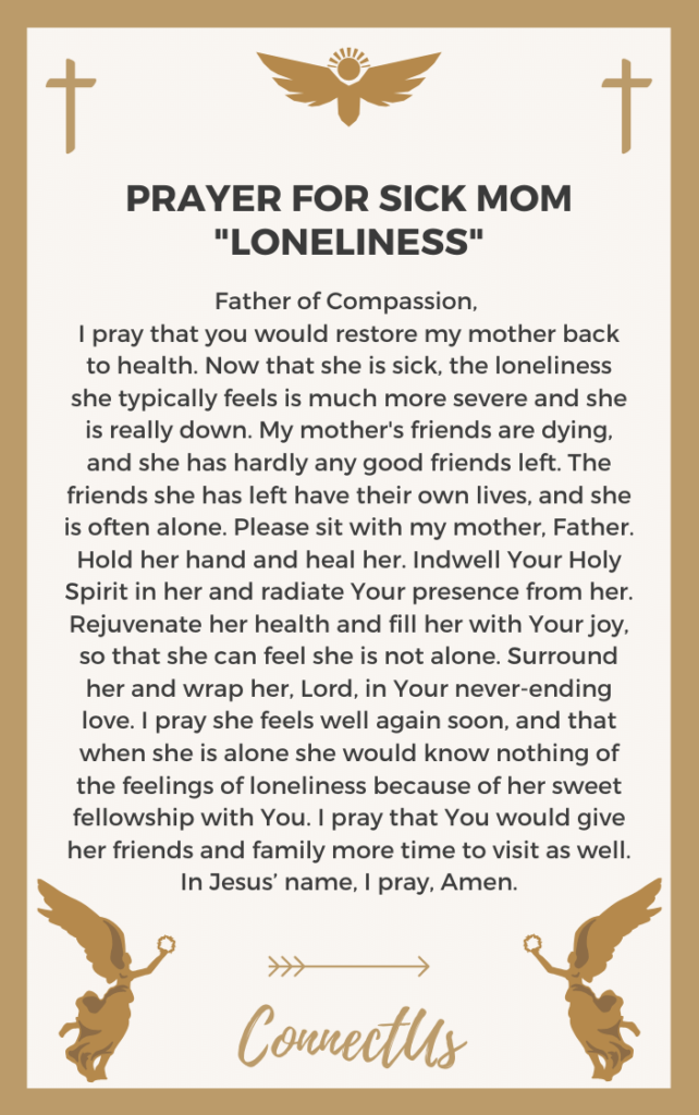 25 Powerful Prayers for Sick Mom – ConnectUS