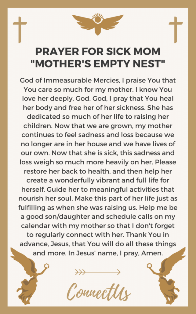 25 Powerful Prayers For Sick Mom ConnectUS