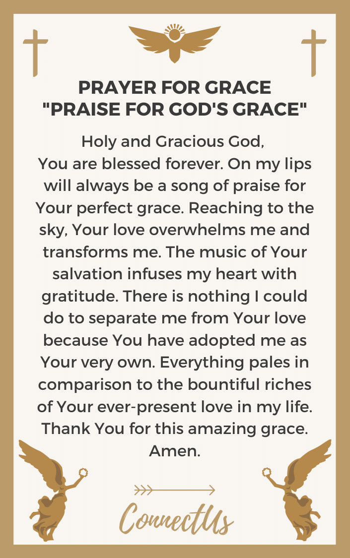 25 Powerful Prayers for Grace – ConnectUS