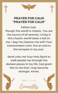 25 Powerful Prayers For Calm – ConnectUS