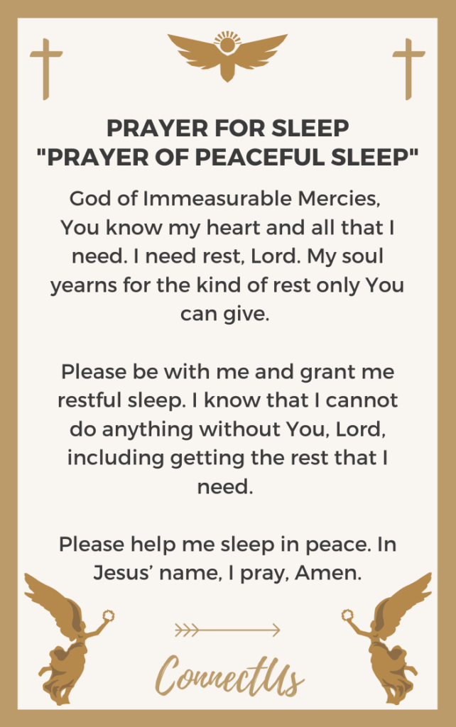 25 Powerful Prayers for Peaceful Sleep – ConnectUS