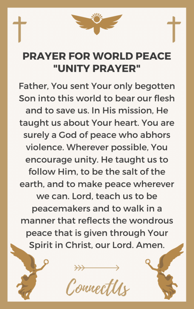 10 Powerful Prayers for World Peace ConnectUS