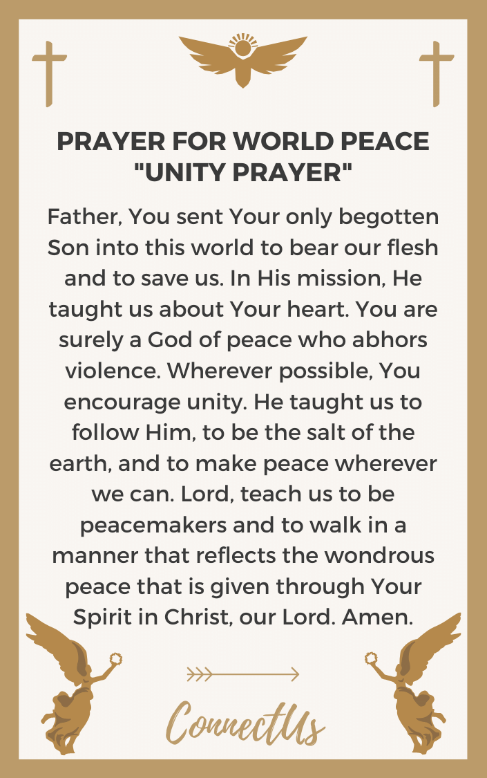 10 Powerful Prayers for World Peace – ConnectUS