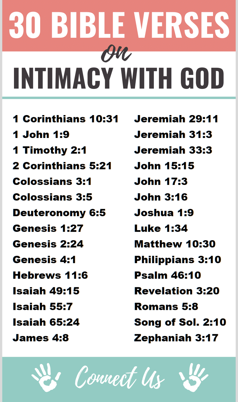 30 Powerful Bible Scriptures On Intimacy With God Connectus