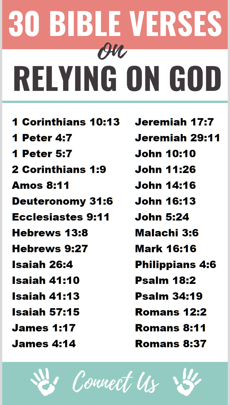 Bible Verses on Relying on God